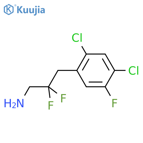 3-(2,4-dichloro-5-fluorophenyl)-2,2-difluoropropan-1-amine structure