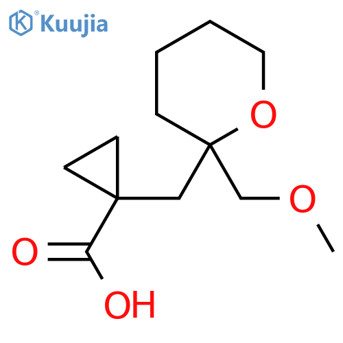 1-{2-(methoxymethyl)oxan-2-ylmethyl}cyclopropane-1-carboxylic acid structure