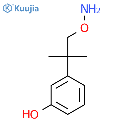 3-1-(aminooxy)-2-methylpropan-2-ylphenol structure