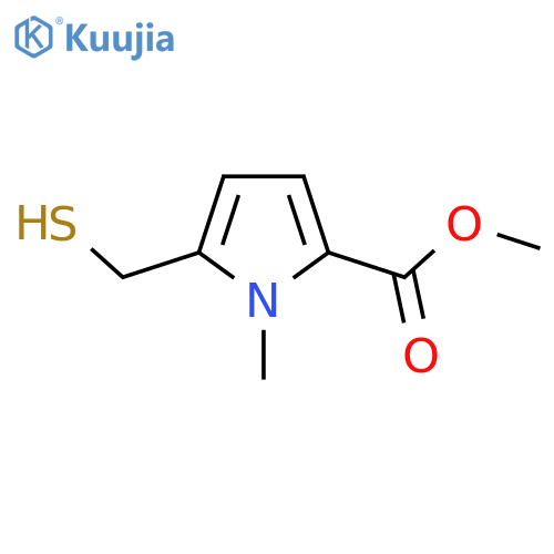 methyl 1-methyl-5-(sulfanylmethyl)-1H-pyrrole-2-carboxylate structure
