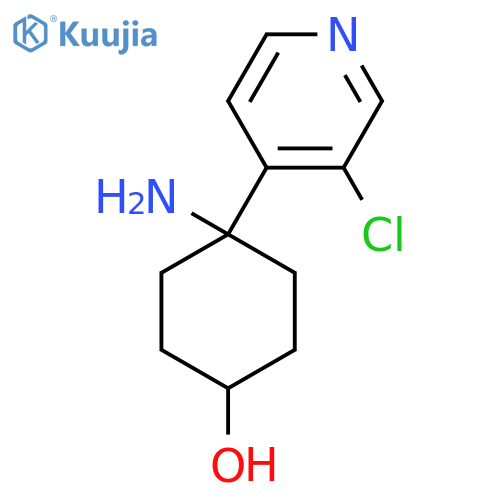 4-amino-4-(3-chloropyridin-4-yl)cyclohexan-1-ol structure