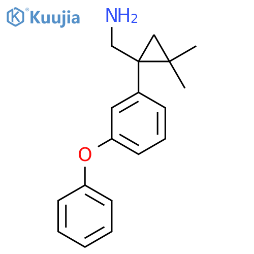 2,2-dimethyl-1-(3-phenoxyphenyl)cyclopropylmethanamine structure
