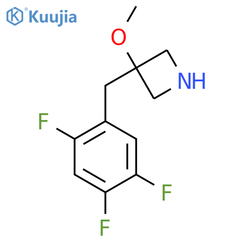 3-methoxy-3-(2,4,5-trifluorophenyl)methylazetidine structure