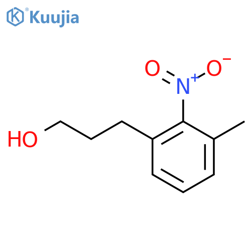 3-(3-Methyl-2-nitrophenyl)propan-1-ol structure