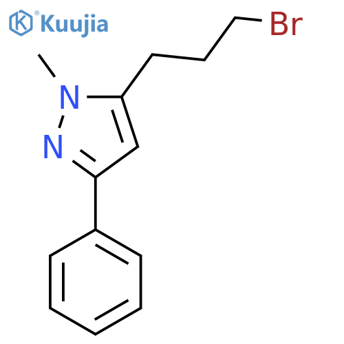 5-(3-bromopropyl)-1-methyl-3-phenyl-1H-pyrazole structure