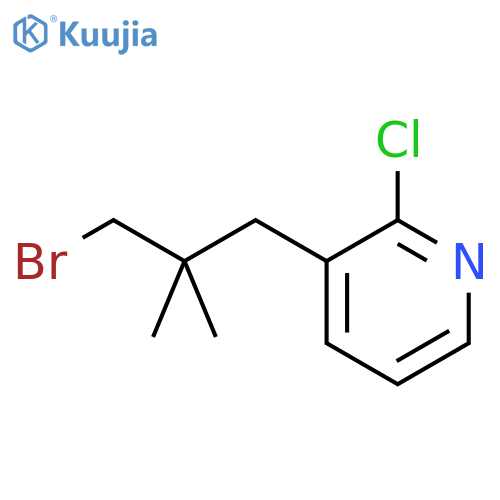 3-(3-Bromo-2,2-dimethylpropyl)-2-chloropyridine structure