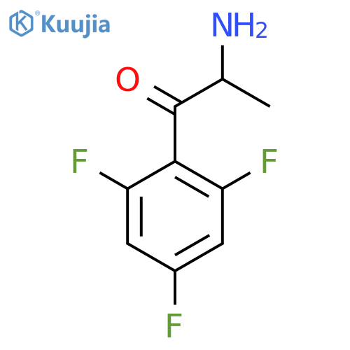 2-amino-1-(2,4,6-trifluorophenyl)propan-1-one structure