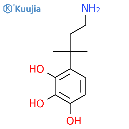 4-(4-amino-2-methylbutan-2-yl)benzene-1,2,3-triol structure