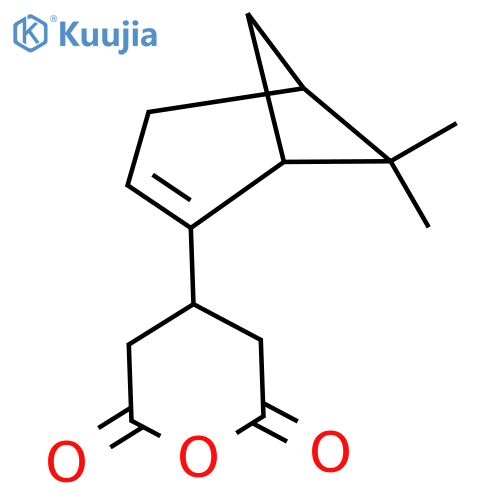 4-{6,6-dimethylbicyclo3.1.1hept-2-en-2-yl}oxane-2,6-dione structure