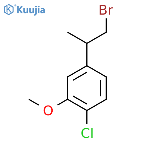 4-(1-bromopropan-2-yl)-1-chloro-2-methoxybenzene structure