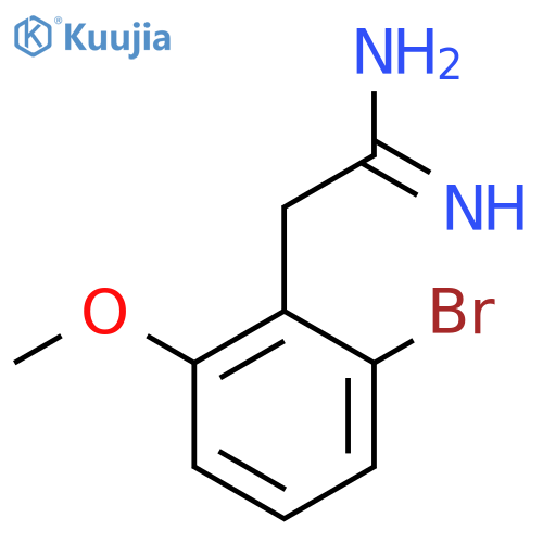2-(2-bromo-6-methoxyphenyl)ethanimidamide structure