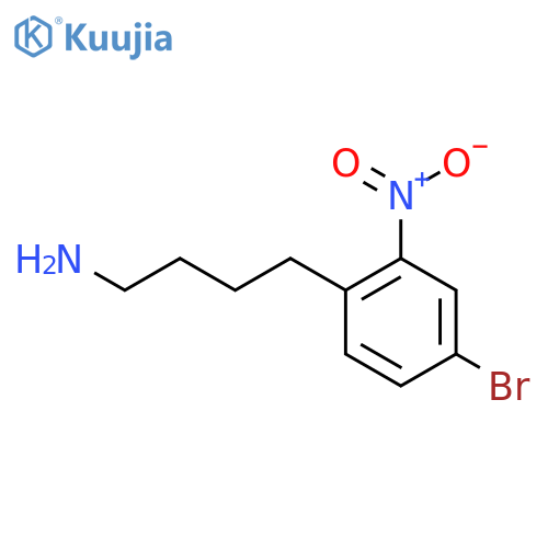4-(4-bromo-2-nitrophenyl)butan-1-amine structure