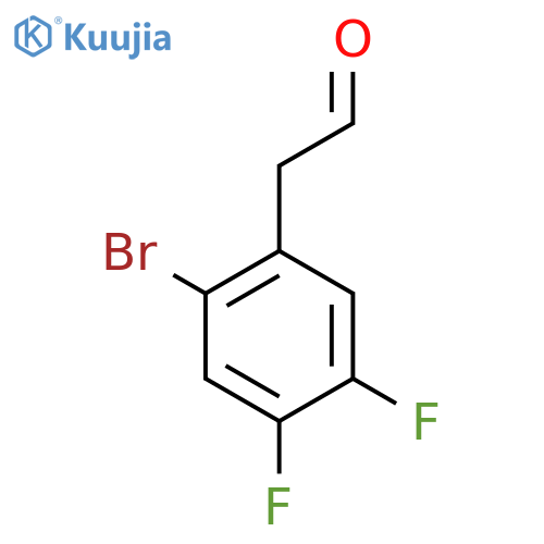 2-(2-bromo-4,5-difluorophenyl)acetaldehyde structure