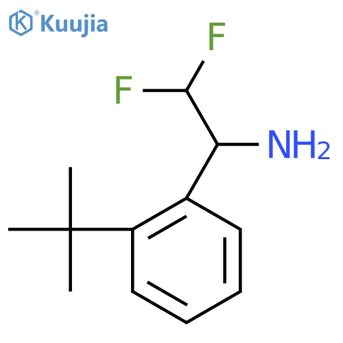 1-(2-tert-butylphenyl)-2,2-difluoroethan-1-amine structure