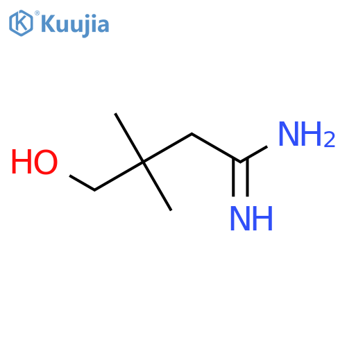 4-Hydroxy-3,3-dimethylbutanimidamide structure