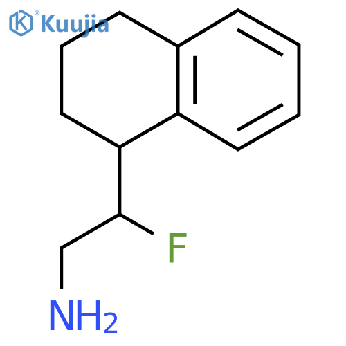 2-fluoro-2-(1,2,3,4-tetrahydronaphthalen-1-yl)ethan-1-amine structure