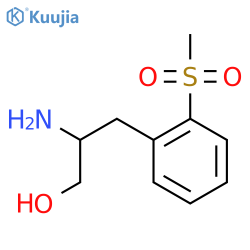 2-amino-3-(2-methanesulfonylphenyl)propan-1-ol structure