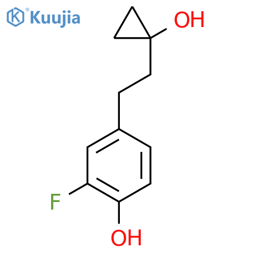 2-fluoro-4-2-(1-hydroxycyclopropyl)ethylphenol structure