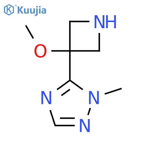 5-(3-methoxyazetidin-3-yl)-1-methyl-1H-1,2,4-triazole structure