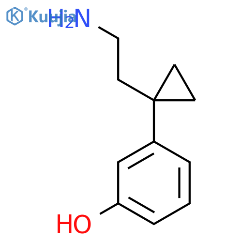 3-1-(2-aminoethyl)cyclopropylphenol structure