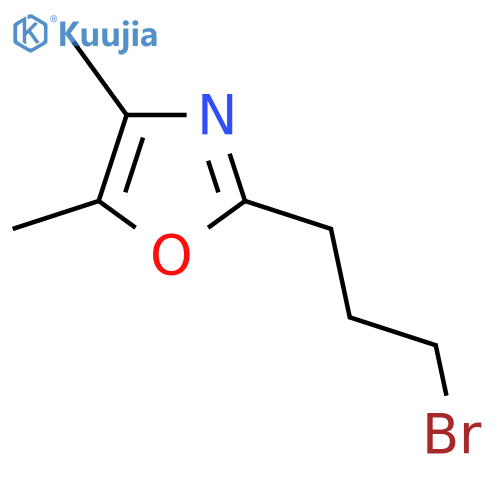 2-(3-bromopropyl)-4,5-dimethyl-1,3-oxazole structure