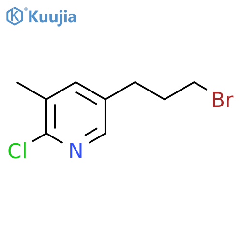 5-(3-bromopropyl)-2-chloro-3-methylpyridine structure