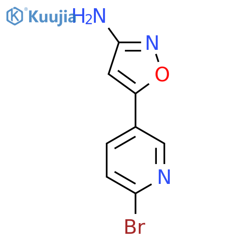 5-(6-bromopyridin-3-yl)-1,2-oxazol-3-amine structure
