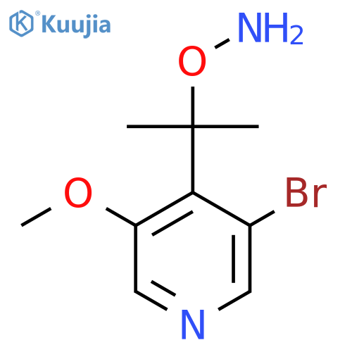 O-2-(3-bromo-5-methoxypyridin-4-yl)propan-2-ylhydroxylamine structure