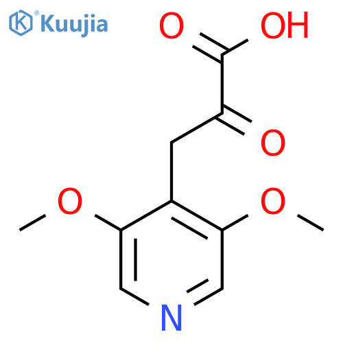 3-(3,5-dimethoxypyridin-4-yl)-2-oxopropanoic acid structure