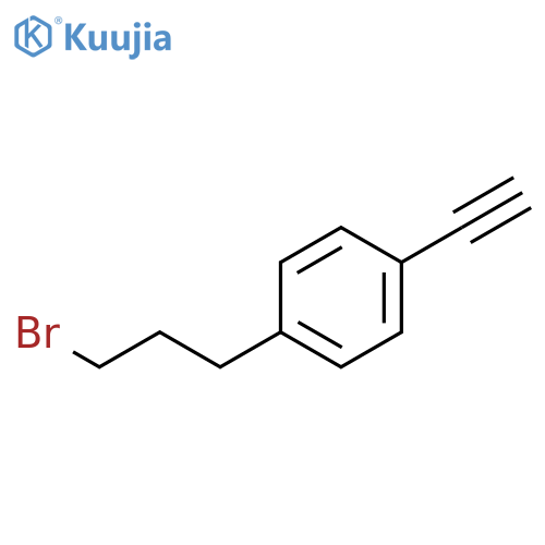 1-(3-bromopropyl)-4-ethynylbenzene structure