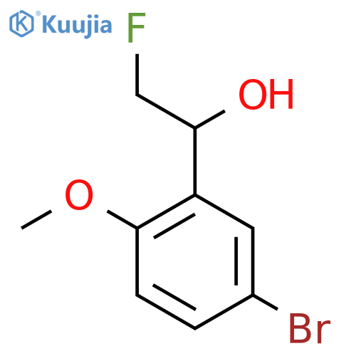 1-(5-Bromo-2-methoxyphenyl)-2-fluoroethan-1-ol structure