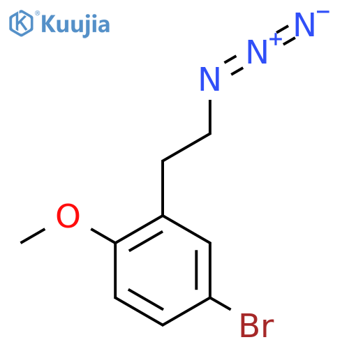 2-(2-Azidoethyl)-4-bromo-1-methoxybenzene structure