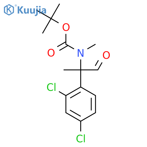 tert-butyl N-2-(2,4-dichlorophenyl)-1-oxopropan-2-yl-N-methylcarbamate structure