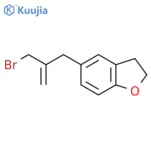 5-2-(bromomethyl)prop-2-en-1-yl-2,3-dihydro-1-benzofuran structure