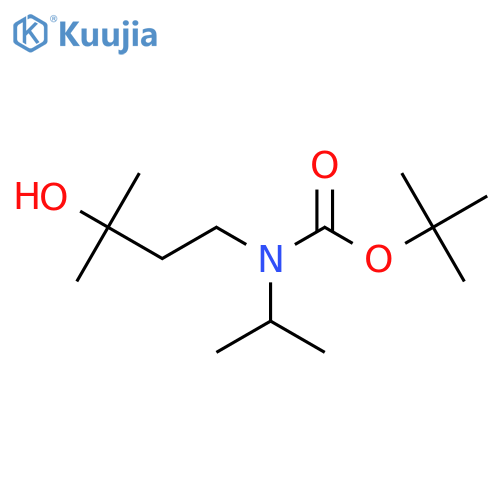 tert-butyl N-(3-hydroxy-3-methylbutyl)-N-(propan-2-yl)carbamate structure