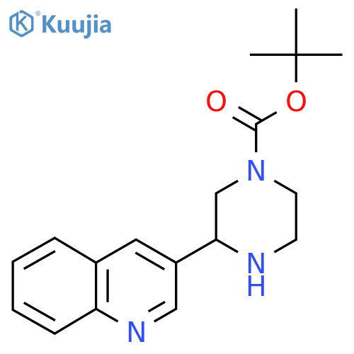 tert-butyl 3-(quinolin-3-yl)piperazine-1-carboxylate structure