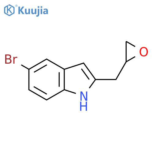 5-bromo-2-(oxiran-2-yl)methyl-1H-indole structure