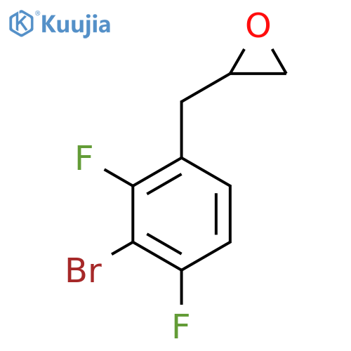 2-(3-bromo-2,4-difluorophenyl)methyloxirane structure
