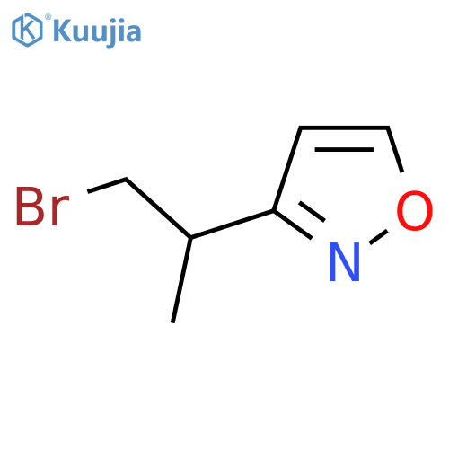 3-(1-bromopropan-2-yl)-1,2-oxazole structure
