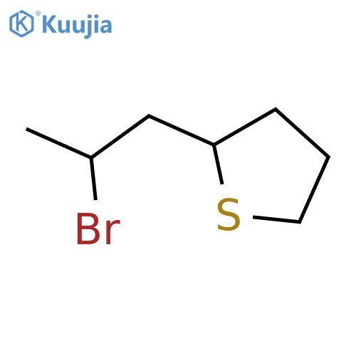 2-(2-bromopropyl)thiolane structure