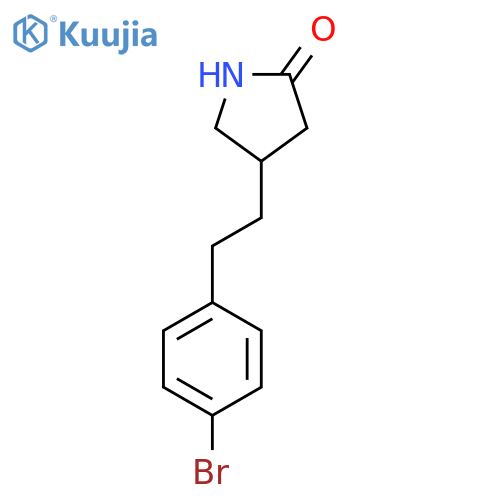 4-2-(4-bromophenyl)ethylpyrrolidin-2-one structure