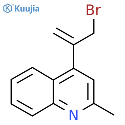 4-(3-bromoprop-1-en-2-yl)-2-methylquinoline structure