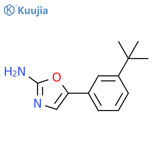 5-(3-tert-butylphenyl)-1,3-oxazol-2-amine structure