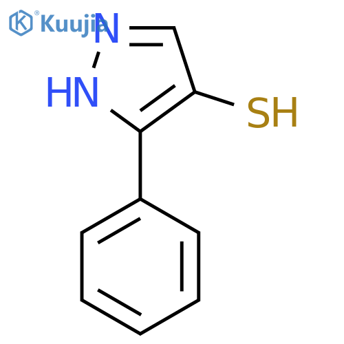3-phenyl-1H-pyrazole-4-thiol structure