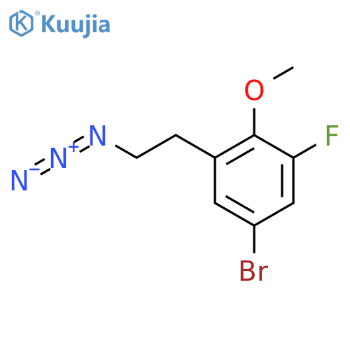 1-(2-azidoethyl)-5-bromo-3-fluoro-2-methoxybenzene structure