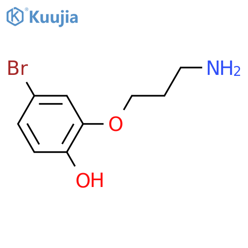 2-(3-aminopropoxy)-4-bromophenol structure