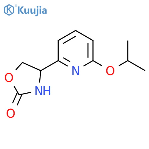 4-6-(propan-2-yloxy)pyridin-2-yl-1,3-oxazolidin-2-one structure