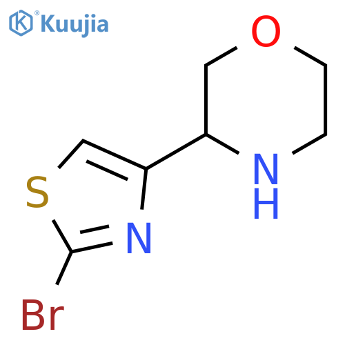 3-(2-bromo-1,3-thiazol-4-yl)morpholine structure