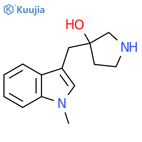 3-(1-methyl-1H-indol-3-yl)methylpyrrolidin-3-ol structure