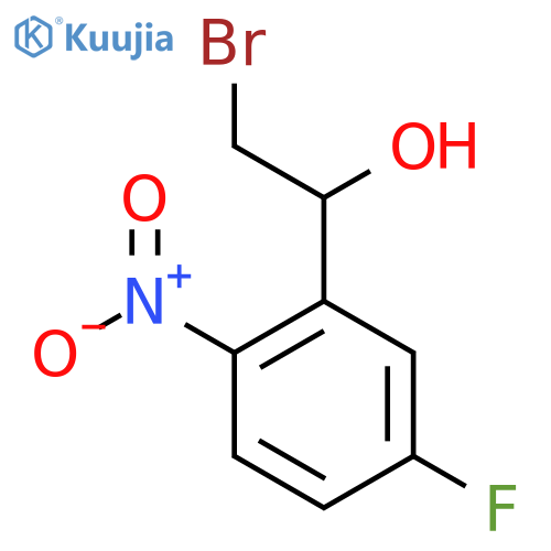 2-bromo-1-(5-fluoro-2-nitrophenyl)ethan-1-ol structure